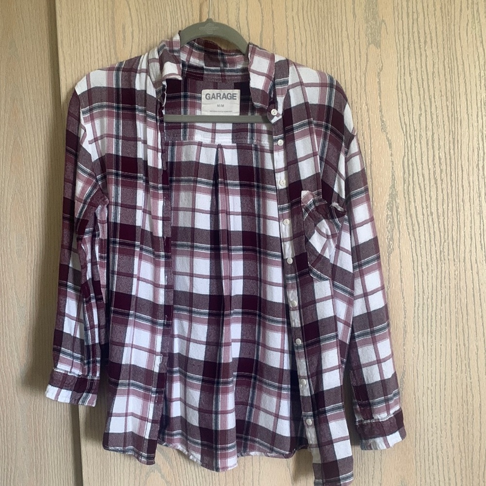 Red and White Plaid Flannel